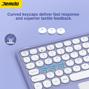 Jemdo แป้นพิมพ์ไร้สาย USB สำหรับ <span class=keywords><strong>iPad</strong></span> สำหรับ Huawei matepad สำหรับ Apple redmi Honor RGB backlit ได้รับการรับรอง - Product Image 2