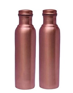 Venta de gran demanda 330 GM Botella de cobre mate 1L, artesanía de cobre puro para una mejor hidratación, Frasco de cobre mate 1L - Product Image 1