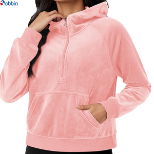 Sudadera con Capucha para Mujer de Talla Grande Más Vendida - Logotipo Frontal Bordado Personalizado 100% Algodón Felpa Servicio OEM - Product Image 5