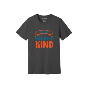 T-shirt pour femme BON KOUTURE 100% coton, thèmes de gentillesse, impression 3D, décontracté, manches courtes, col rond, 12 options de couleurs, 160-180 grammes, poids lourd - Product Image 3