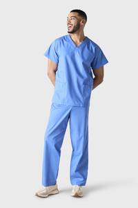 ชุดสครับจ็อกเกอร์4ทิศทางสำหรับทุกเพศเครื่องแบบทางการแพทย์สีดำ3XL ผ้าถักติดป้ายได้ตามต้องการ - Product Image 3