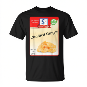 Camiseta con estampado de condimento de jengibre confitado, ropa de disfraz para grupo de especias navideñas - Product Image 2