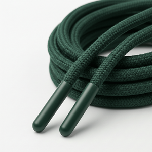 Cordón Trenzado de Color Personalizado con Puntas de Goma |   100% Poliéster, 5 mm de Diámetro, 90-180 cm de Longitud, Uso en Prendas de Vestir Ecológicas de Lujo - Product Image 5