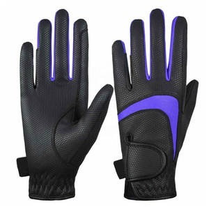 Gants d'équitation antidérapants professionnels différentes tailles couleurs en gros Pakistan fabricant bas quantité minimale de commande vêtements d'équitation équestre - Product Image 1