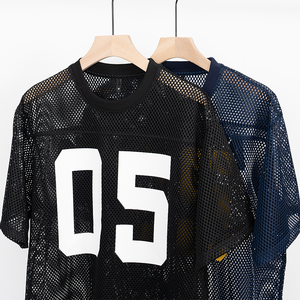 Hommes Jersey chemises maille impression numéro Football américain maillot surdimensionné graphique t-shirt Streetwear décontracté été Y2k t-shirt 2025 - Product Image 4