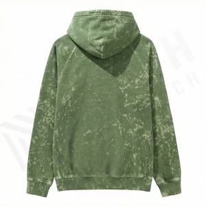 Meilleur sweat à capuche épais délavé à l'acide pour homme, 100% coton, épaules tombantes, poche personnalisable, couleur sur mesure, vêtement d'hiver - Product Image 2