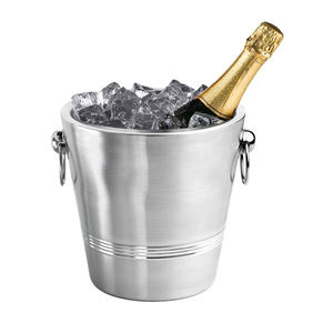 ถังน้ำแข็งโลหะสีน้ำเงินทันสมัยพร้อมที่คีบทำจากเหล็กชุบสังกะสีถังใส่น้ำแข็งสำหรับงานเลี้ยงแบบคลาสสิก - Product Image 2