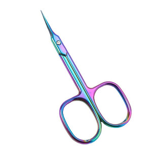 Professional High Quality Multi Color Korean Stainless Steel Manicure Pedicure <b>Scissors</b> Curved Blade <b>Cuticle</b> <b>Scissors</b> Beauty - Product Image 1