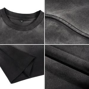 เสื้อยืดคอกลมสำหรับผู้ชายผ้าฝ้าย100% ไซส์ใหญ่พิเศษเสื้อยืดวินเทจสำหรับฤดูร้อนระบายอากาศพิมพ์โลโก้ตามสั่ง - Product Image 2