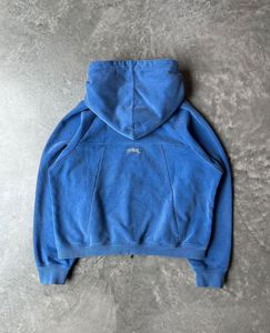 Muestra gratis 100% algodón Puffscreen Printing Streetwear Full Zip up Hoodie zipup Hoodies Custom Logo Heavyweight Zip Up Hoodies - Product Image 2