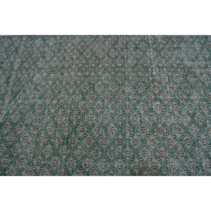 Classique vert noir Vintage tapis turc 4.4 X 7.5ft fait à la main Patchwork Design laine Polyester matériel Latex support pour vivre - Product Image 5