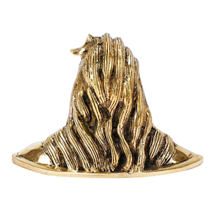 Golden Brass Lord Adiyogi Statue Mahadev Idol <b>Shiva</b> Statue 4.5 Inches Aadiyogi Murti Showpiece for Home Office Wedding Decor - Product Image 3