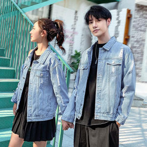 Veste en jean pour hommes, style High Street, haute tendance Vestes vierges de haute qualité en gros pour l'hiver Prix bas pour les hommes OEM - Product Image 5