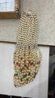 Collier tendance et élégant en perles naturelles colorées, chaîne en corde, fait main, unisexe, pour mariage, Moti Mala, décontracté, hindou