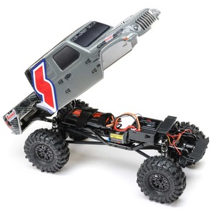 1/24 SCX24 <span class=keywords><strong>Summit</strong></span> Racing Gladiator 4WD RC Crawler RTR con canal en C de acero, motor 050, LiPo 2S, 40 minutos de autonomía, camión con distancia entre ejes de 155 mm - Product Image 4