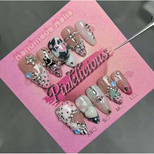 Adhesivos Decorativos para Uñas con Efecto Polvo de Estrellas, Stardust Crush Press-On Nail Art Glitter - Product Image 1