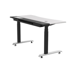 โต๊ะทำงาน SMARTDESK PRO ดีไซน์ทันสมัยแบบมินิมอล วัสดุเมลามีนและเหล็ก เฟอร์นิเจอร์สำหรับพื้นที่ทำงานร่วมสมัย เหมาะสำหรับห้องนอนหรือพื้นที่ทำงาน สีขาว - Product Image 5
