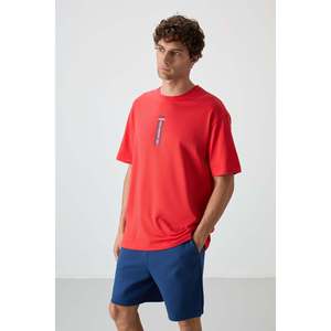 Camiseta Fiesta 100% Algodón para Hombre, Gruesa, Suave, Texturizada, Corte Holgado y Estampada, Talla Grande-88360 - Product Image 4
