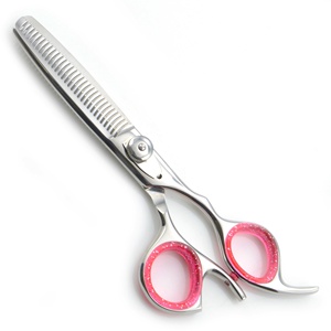 KOUNAIN 6.5 pouces ciseaux à cheveux en acier inoxydable tranchant comme un rasoir SS 420 cisailles de barbier droites en acier outil de beauté fournitures de Salon de coiffure - Product Image 4