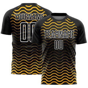 Camiseta de Fútbol Personalizada con Sublimación, 100% Poliéster, Transpirable, de Secado Rápido, Unisex para Adultos, Nombre del Equipo Personalizado, Servicio OEM - Product Image 2