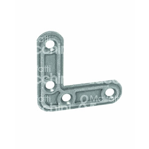 Angle de renfort léger Art. Acier galvanisé de 1,5 mm d'épaisseur, modèle 252798 - Product Image 1