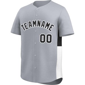 Jersey de béisbol cosido, uniforme de softball con botones personalizado, bordado, nombre, número, equipo, ajuste, malla, transpirable, tela de secado rápido - Product Image 2