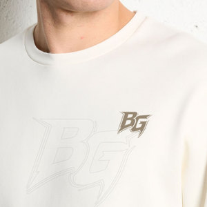 เสื้อสเวตเชิ้ตทรงโอเวอร์ไซส์ สไตล์เทรนด์ ผ้าฟลีซหนานุ่ม 100% คอตตอน สีพื้น นุ่ม อุ่น ดีไซน์ไหล่ตก แฟชั่นลำลอง - Product Image 3