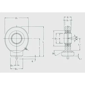 Conexión de Eje de Pistón con Sensor Antiestrés Tipo Redondo para Cilindros Hidráulicos, Junta de Varilla Soldada - Product Image 2