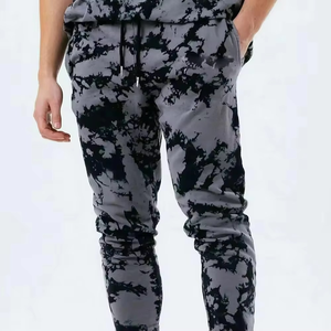 Survêtement tie-dye confortable pour homme, disponible en OEM, vêtements décontractés, anti-boulochage, respirant, séchage rapide, survêtement de jogging pour homme - Product Image 5