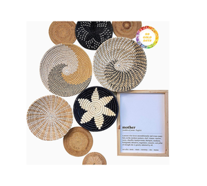 Plaque de jonc de mer utilisée pour stocker la nourriture ou accrocher au mur pour décorer la maison, disponible dans toutes les tailles et couleurs du fabricant vietnamien - Product Image 1