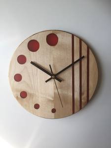 OPTION CUSTOMIZED WOODEN WALL <b>CLOCK</b> FOR ELEGANT HOME DECOR MODERN Bamboo Body with Natural Rosh for Wedding Occasions - Product Image 4