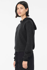 Haut à capuche en molleton brodé uni pour femme, haute performance, décontracté, automne/hiver, streetwear, service OEM - Product Image 2