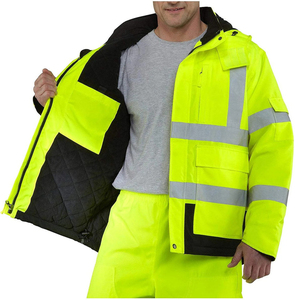 Chaqueta de Seguridad Reflectante de Alta Visibilidad con Logotipo Personalizado, Nueva Llegada, en Oferta, Chaqueta de Seguridad Impermeable de Alta Visibilidad para Exteriores - Product Image 5