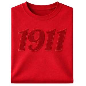 Camiseta de Fraternidad Kappa Alpha Psi 1911, Color Carmesí, Chenilla, Talla Real, Algodón Premium, Bordado con Letras Griegas - Product Image 6