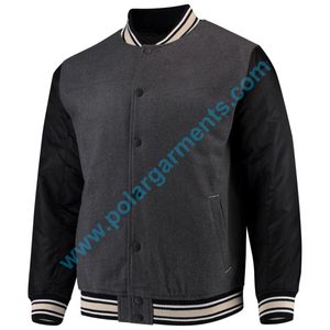 Veste universitaire OEM en gros, personnalisable, unie, écologique, respirante, en polyester de qualité supérieure, avec broderie de baseball unisexe - Product Image 2