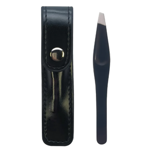 Pinces à épiler en acier inoxydable avec logo personnalisé pour extensions de cils et sourcils - Product Image 1