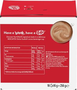Cápsulas de Café NESCAFÉ Dolce Gusto KitKat Chocolate Caliente, paquete de 16 - Product Image 2