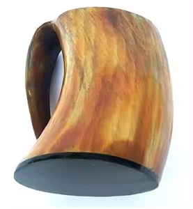 ฮอร์นแก้วแบบโค้งโบราณแก้วมักทำจากเขาขัดควายแก้วเครื่องดื่มร้อนขายดี - Product Image 4