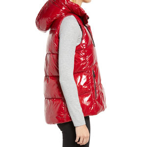 Gilet matelassé épais et isolé pour femmes en polyester chaud avec coque extérieure en nylon et doublure en soie respirante Gilet à bulles de conception OEM - Product Image 5