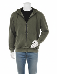 Sweat à capuche pour homme 100% fibre de bambou Tissu en molleton français Broderie 3D personnalisable Vintage Déchiré Respirant - Product Image 1