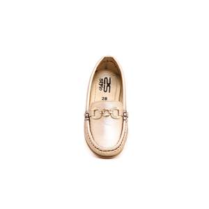 Sandales à talons dorées pour filles Style-KD0385 de mocassin formel - Product Image 1