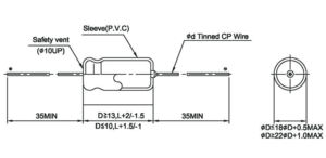 Condensateurs électrolytiques en aluminium Type axial 8uf et 8.2uf 500v pour application d'équipements industriels - Product Image 4
