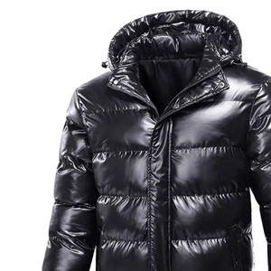 Veste d'hiver pour hommes avec fermeture éclair coupe-vent et capuche résistante à l'eau Logo avant veste zippée - Product Image 4