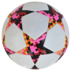 Ballon de football de haute qualité en PVC/PU/TPU 5 étoiles colorées pour l'entraînement en plein air - Product Image 3
