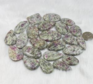 Trending Hot Natural <b>African</b> Fuchsite Multi Shape Flat Back Loose Gemstone Lot For Making Steel Jewelry Wholesale Manufactures - Product Image 3