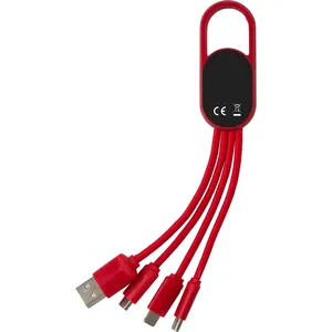 Set di Cavi di Ricarica Personalizzati Idris 4-in-1 per Dispositivi USB, Ideali come Articoli Promozionali - Product Image 4