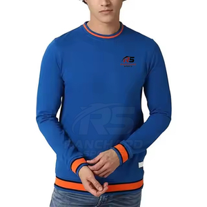Sweat-shirt classique pour homme en coton doux, vêtements décontractés légers, commande en gros, fabrication d'usine - Product Image 1