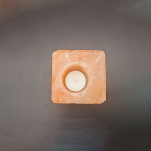 Portavelas de sal del Himalaya, Material orgánico, sal de roca Natural, decoración del hogar, prosperidad, armonía, bienestar, tacto Real, tamaño personalizado - Product Image 3
