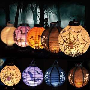Linterna de papel de Halloween atractiva Luz de papel artesanal hecha a mano para eventos de fiesta y decoración de vacaciones Vietnam - Product Image 3