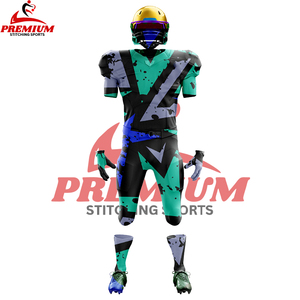 Original de fábrica Reversible uniforme de fútbol americano personalizar aparejos Sarga de alta calidad camisetas juveniles camiseta de fútbol americano - Product Image 6